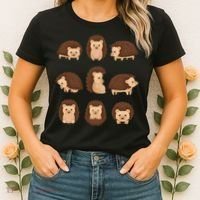 Cute Hedgehog Animal Forest Nature Hedgehog Women's T-Shirt thumb 2