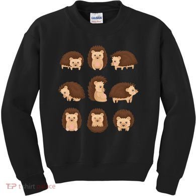 Cute Hedgehog Animal Forest Nature Hedgehog Kids Sweatshirt