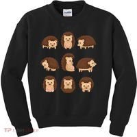 Cute Hedgehog Animal Forest Nature Hedgehog Kids Sweatshirt thumb 0
