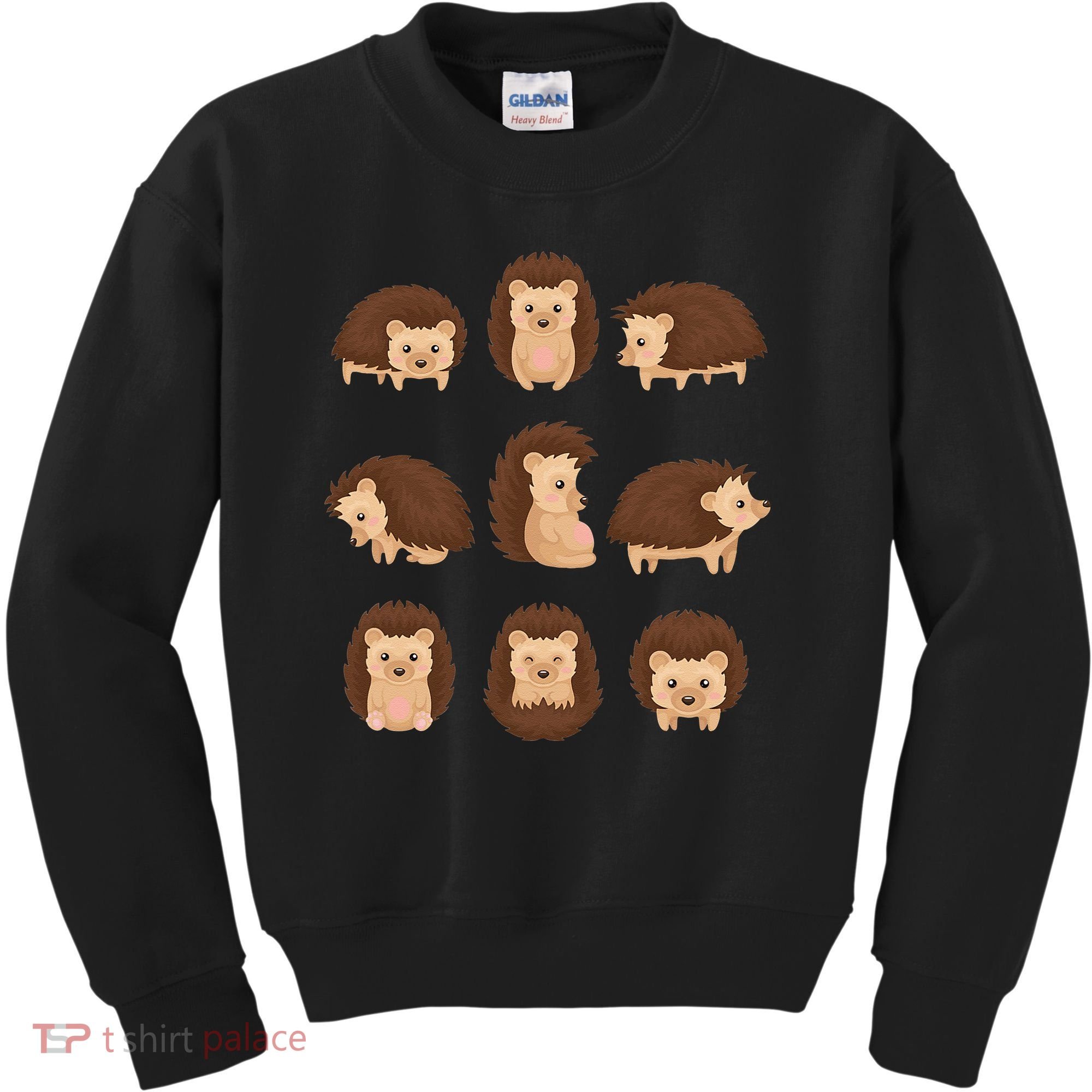 Cute Hedgehog Animal Forest Nature Hedgehog Kids Sweatshirt