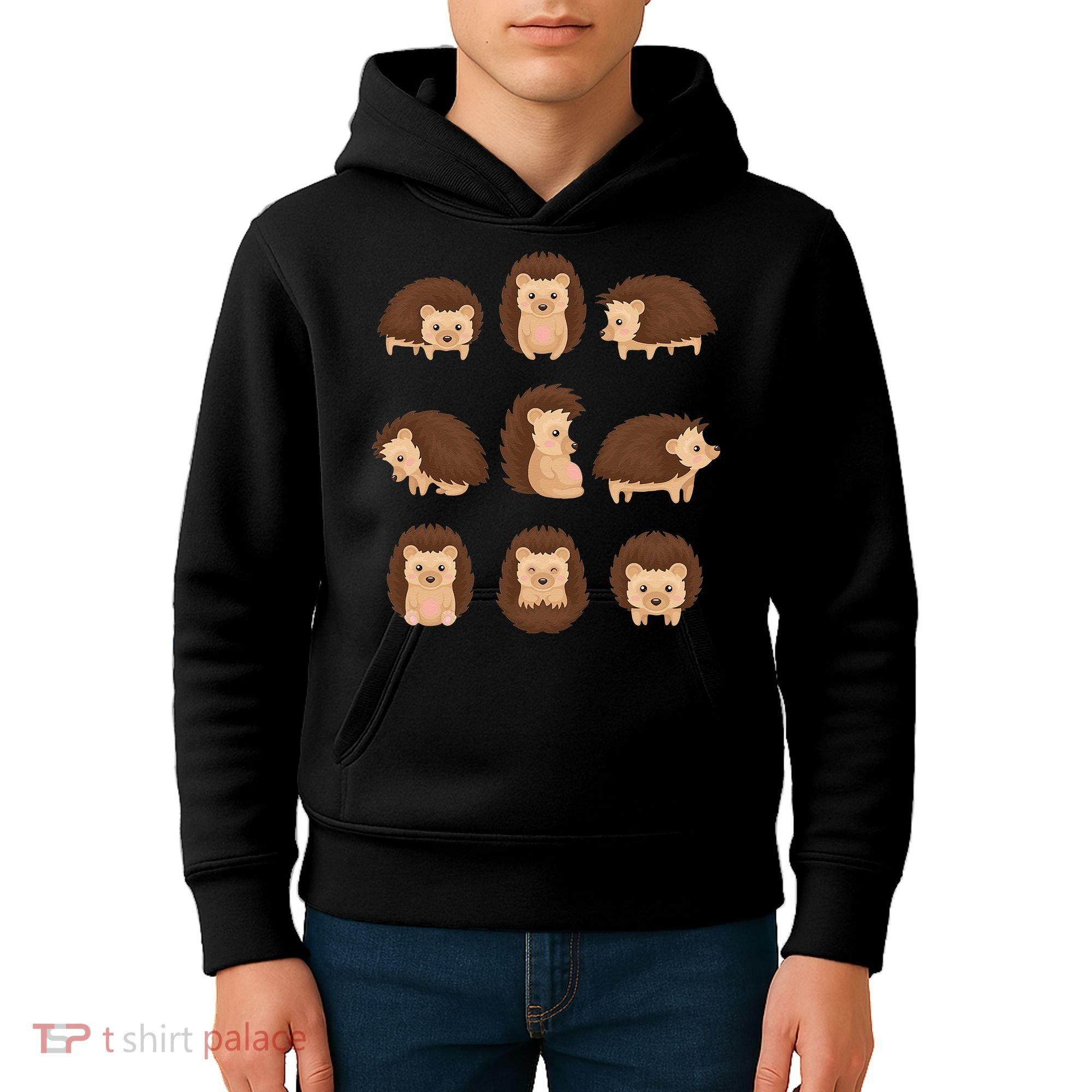Cute Hedgehog Animal Forest Nature Hedgehog Kids Hoodie