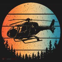 Cute Helicopter Art Aviator Helicopter Pilot Long Sleeve Shirt thumb 2