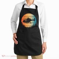 Cute Helicopter Art Aviator Helicopter Pilot Apron thumb 2