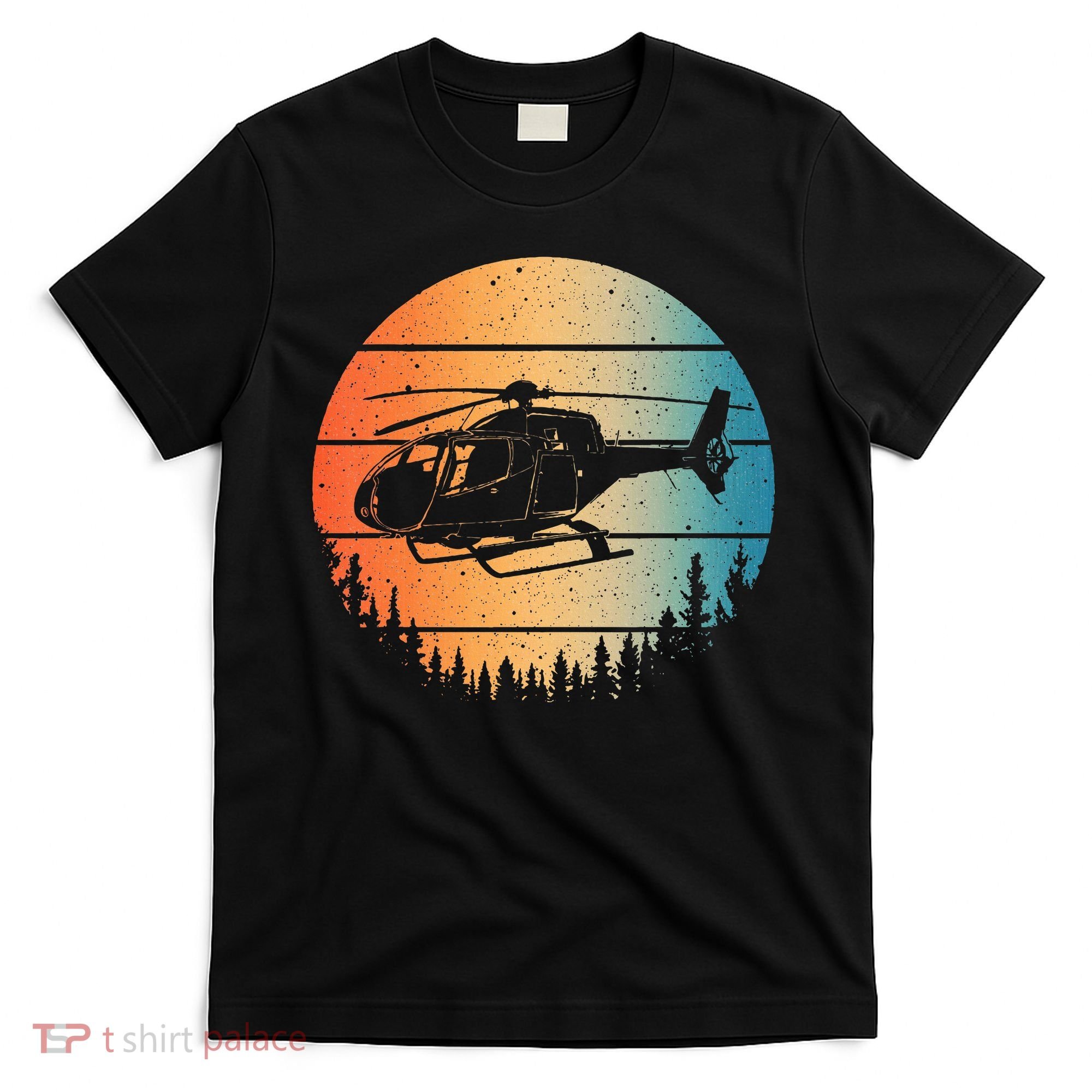 Cute Helicopter Art Aviator Helicopter Pilot T-Shirt