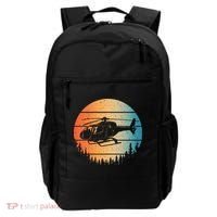 Cute Helicopter Art Aviator Helicopter Pilot Backpack thumb 0