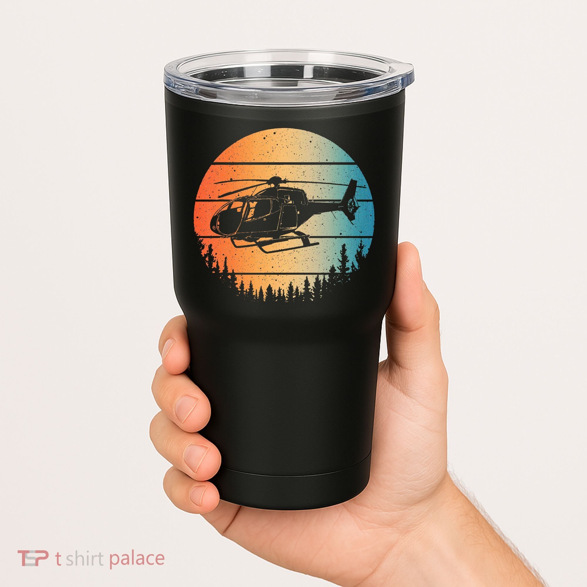Cute Helicopter Art Aviator Helicopter Pilot Tumbler