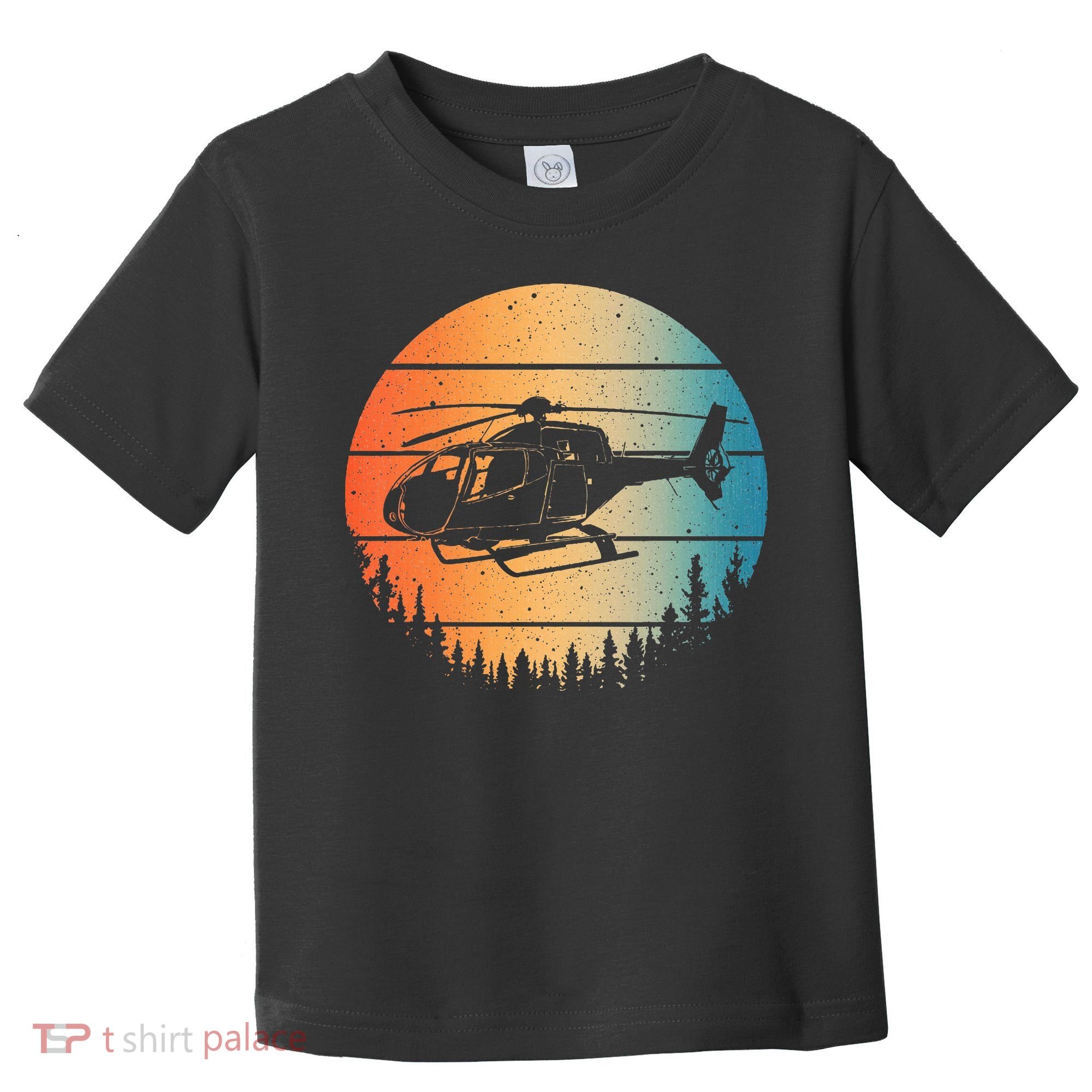 Cute Helicopter Art Aviator Helicopter Pilot Toddler T-Shirt