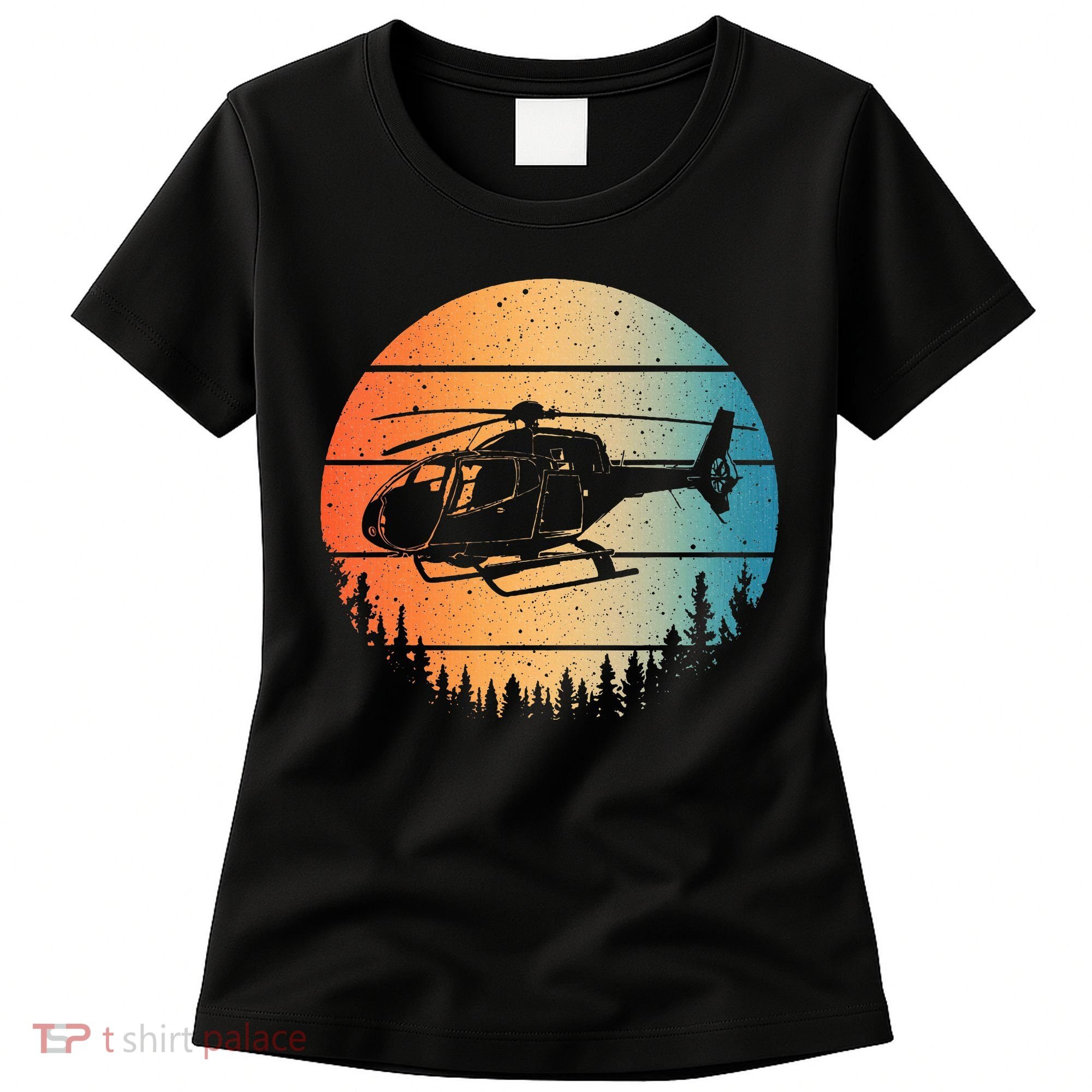 Cute Helicopter Art Aviator Helicopter Pilot Women's T-Shirt