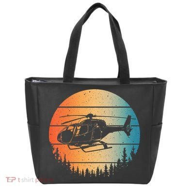 Cute Helicopter Art Aviator Helicopter Pilot Tote Bag