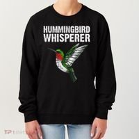 Cute Hummingbird Art Bird Watcher Bird Lover Women's Sweatshirt thumb 0