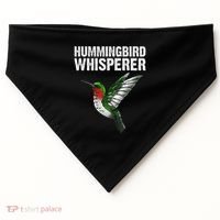 Cute Hummingbird Art Bird Watcher Bird Lover USA-Made Doggie Bandana thumb 0