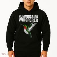 Cute Hummingbird Art Bird Watcher Bird Lover Hoodie thumb 2