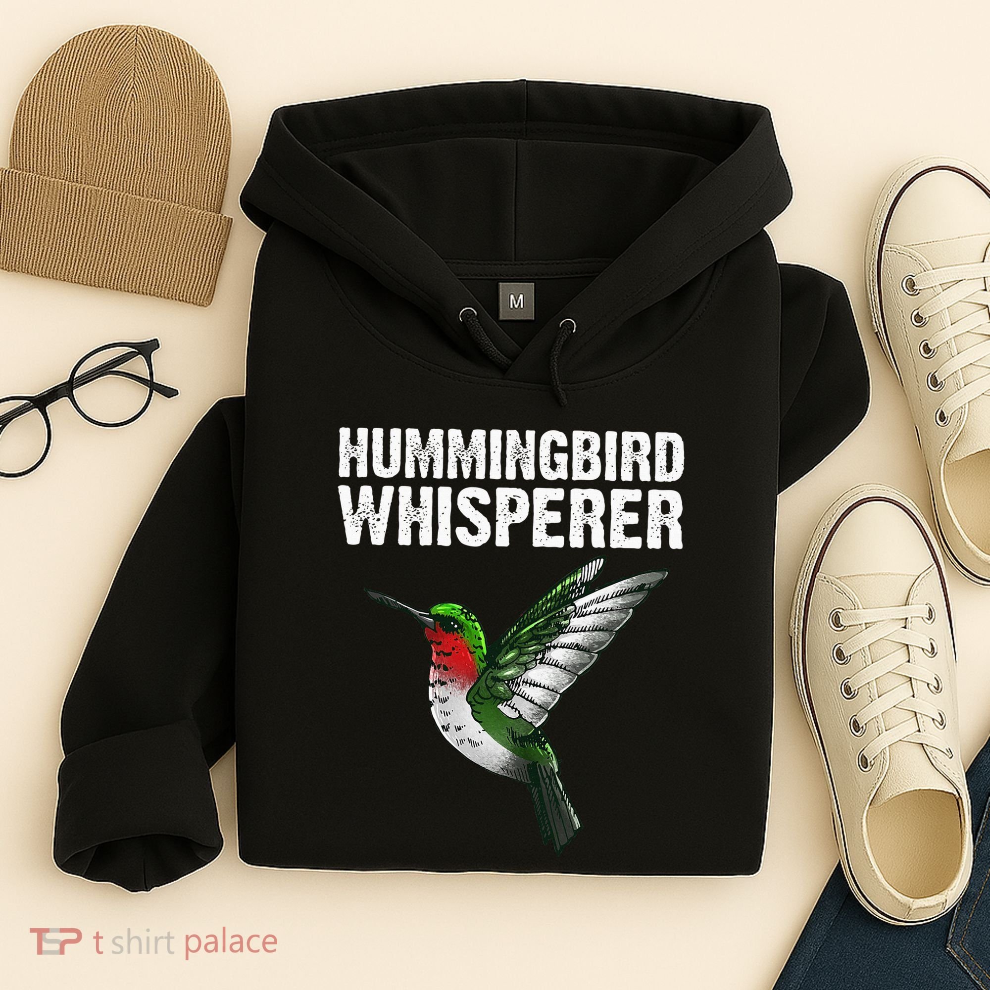 Cute Hummingbird Art Bird Watcher Bird Lover Hoodie