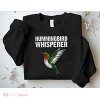 Cute Hummingbird Art Bird Watcher Bird Lover Sweatshirt thumb 2