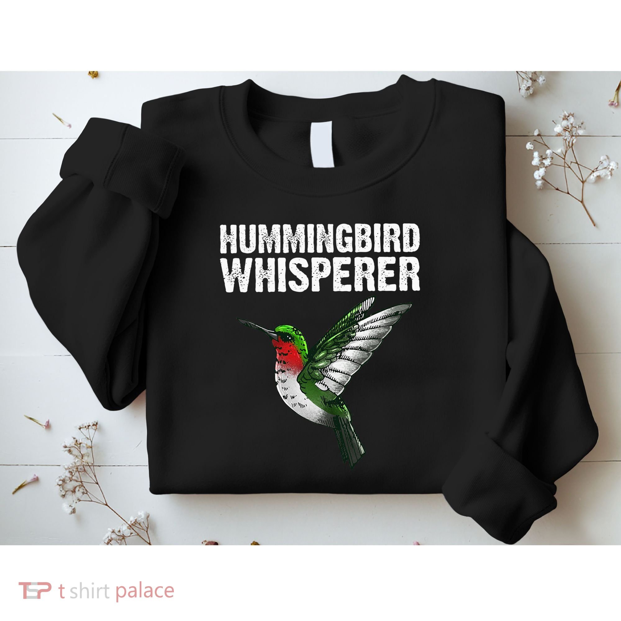 Cute Hummingbird Art Bird Watcher Bird Lover Sweatshirt