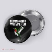 Cute Hummingbird Art Bird Watcher Bird Lover Button thumb 0