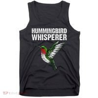 Cute Hummingbird Art Bird Watcher Bird Lover Tank Top thumb 0