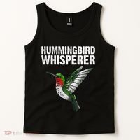 Cute Hummingbird Art Bird Watcher Bird Lover Tank Top thumb 2