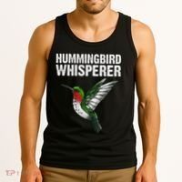 Cute Hummingbird Art Bird Watcher Bird Lover Tank Top thumb 3