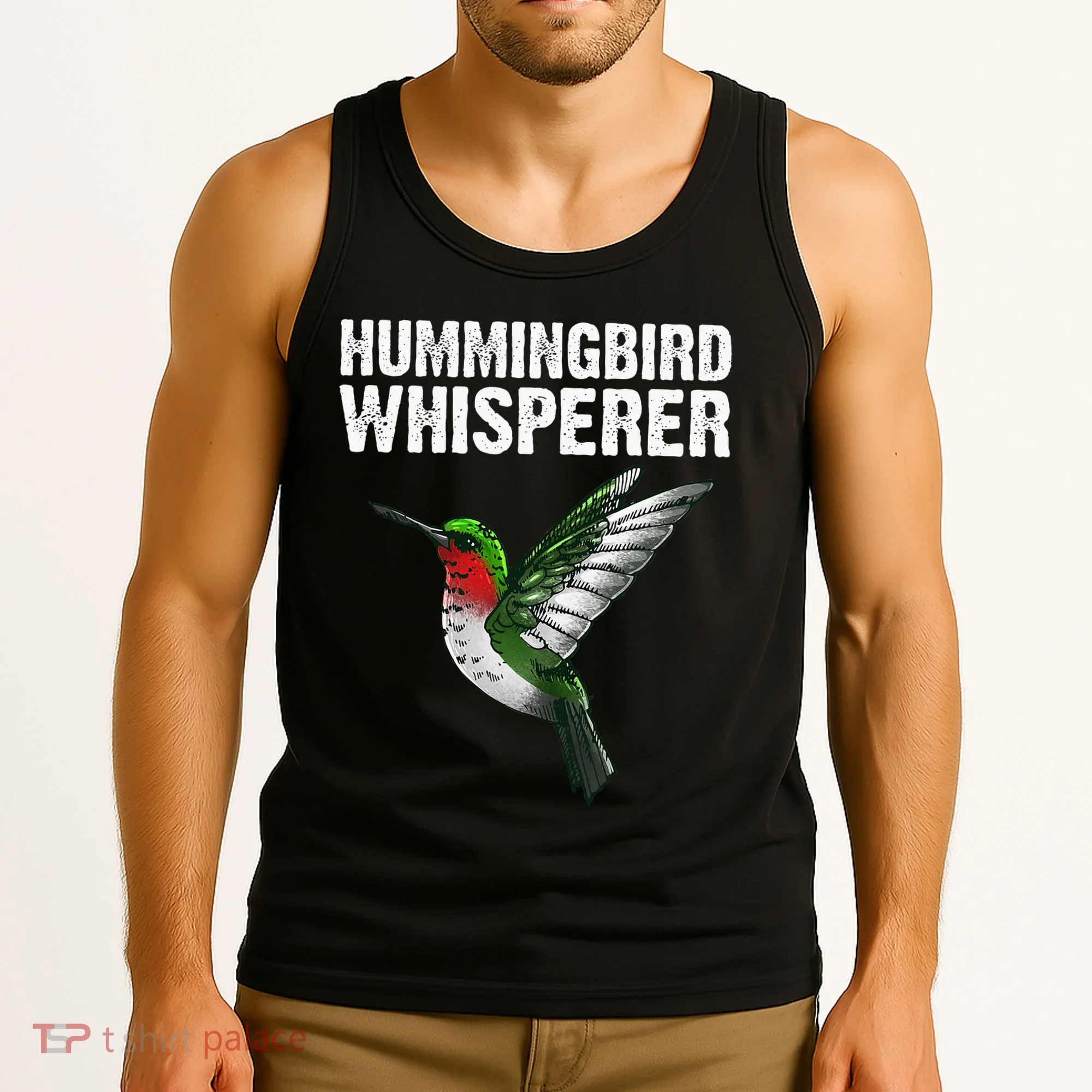 Cute Hummingbird Art Bird Watcher Bird Lover Tank Top