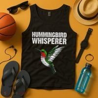Cute Hummingbird Art Bird Watcher Bird Lover Tank Top thumb 4