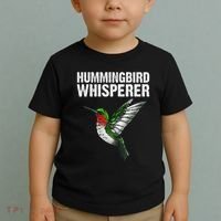 Cute Hummingbird Art Bird Watcher Bird Lover Toddler T-Shirt thumb 2
