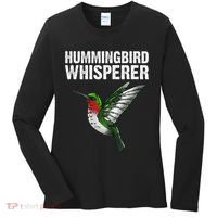Cute Hummingbird Art Bird Watcher Bird Lover Women's Long Sleeve Shirt thumb 0