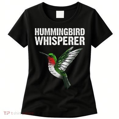 Cute Hummingbird Art Bird Watcher Bird Lover Women's T-Shirt