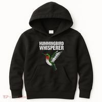 Cute Hummingbird Art Bird Watcher Bird Lover Kids Hoodie thumb 0