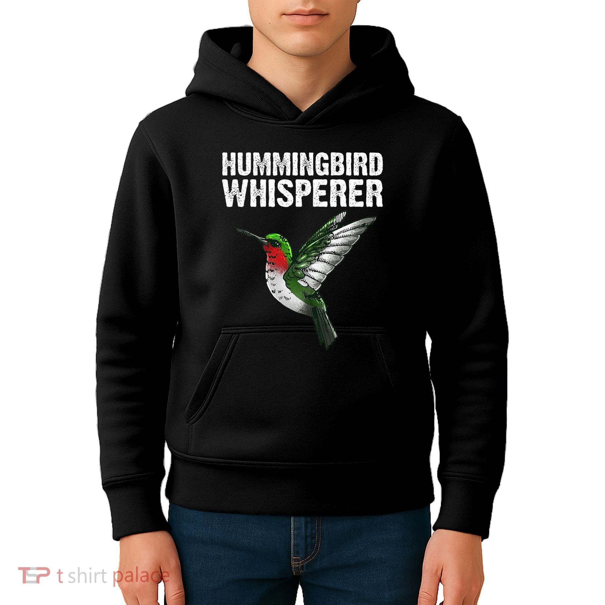 Cute Hummingbird Art Bird Watcher Bird Lover Kids Hoodie