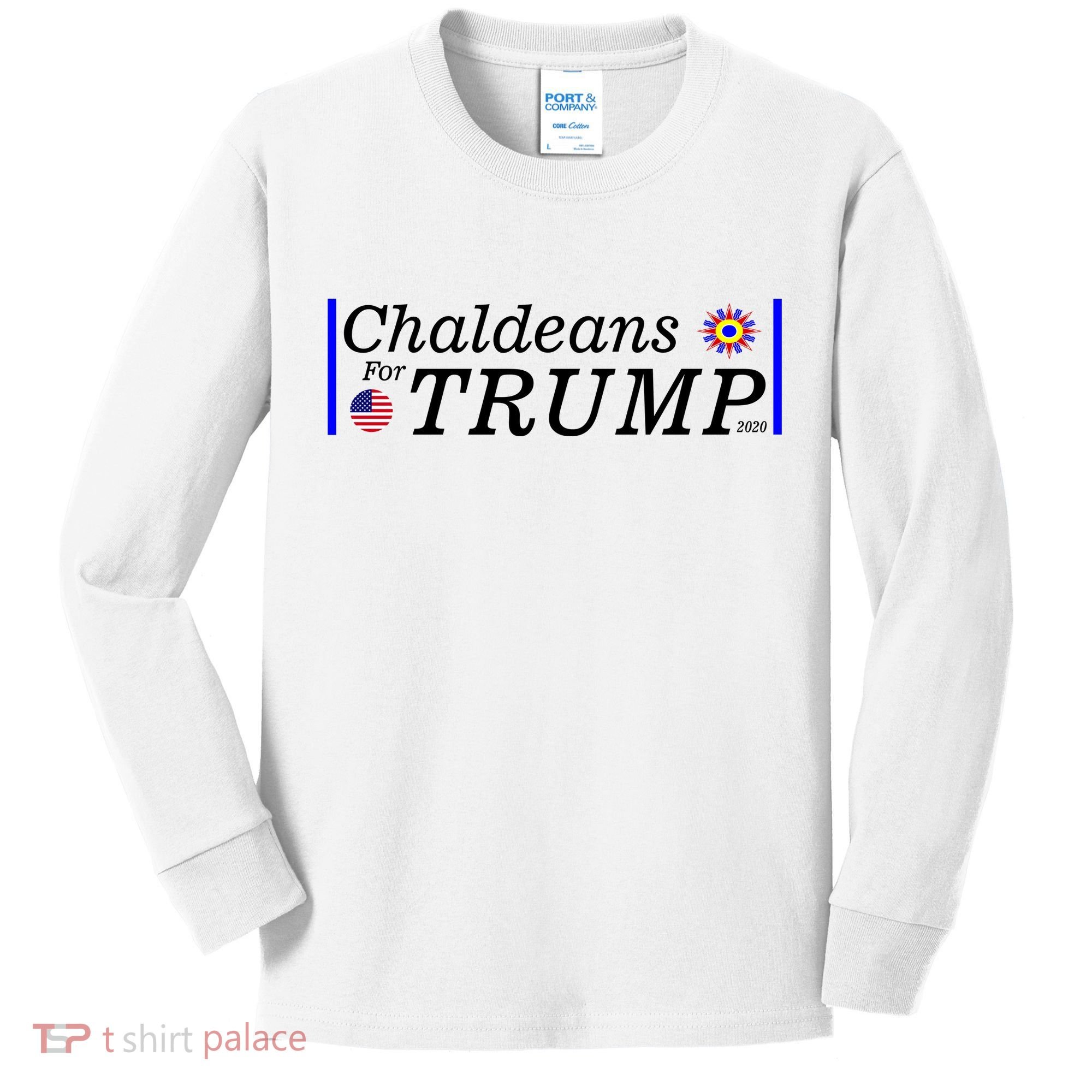 Chaldeans For Trump Kids Long Sleeve Shirt