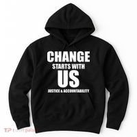 Change Starts With US Justice Peace Hoodie thumb 0