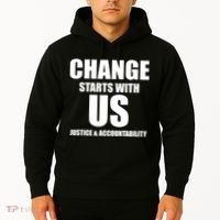 Change Starts With US Justice Peace Hoodie thumb 2