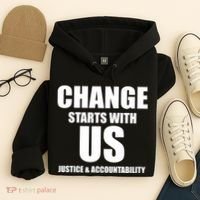 Change Starts With US Justice Peace Hoodie thumb 4