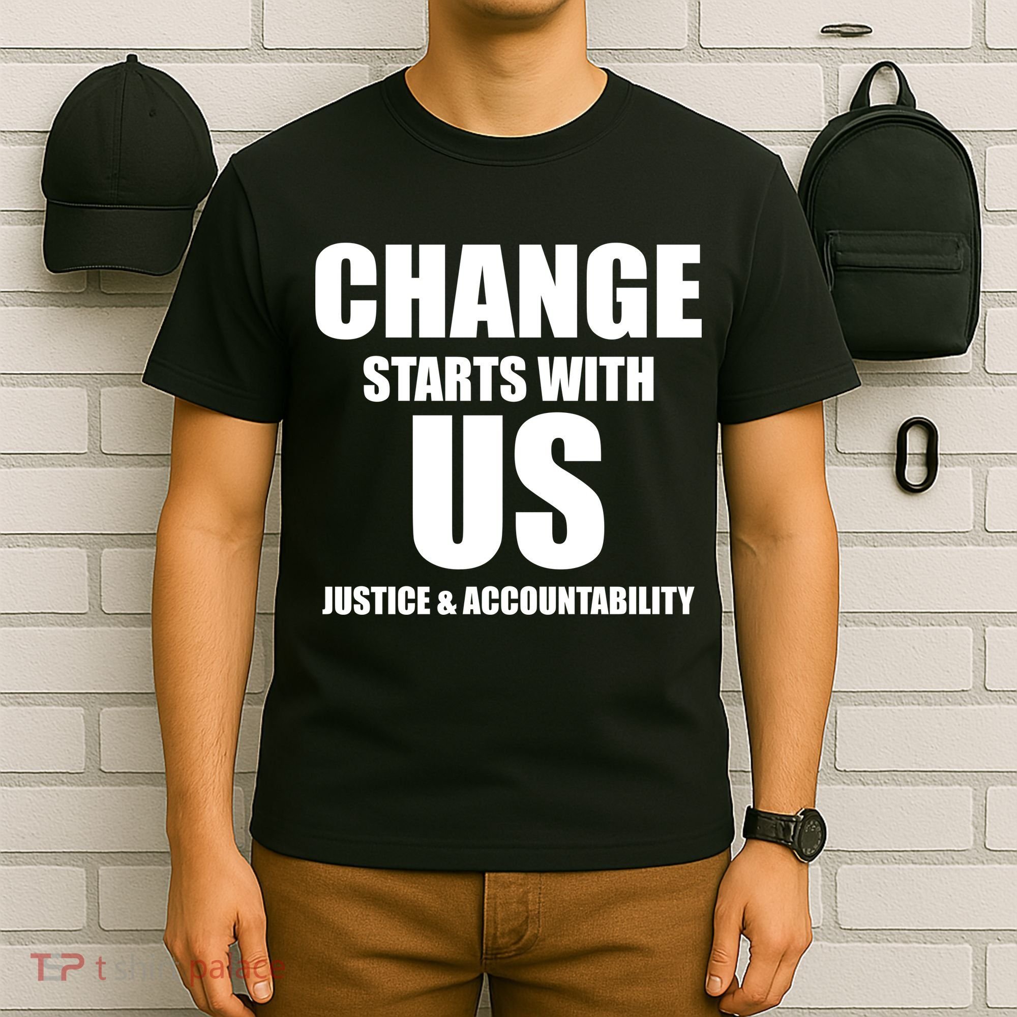 Change Starts With US Justice Peace T-Shirt