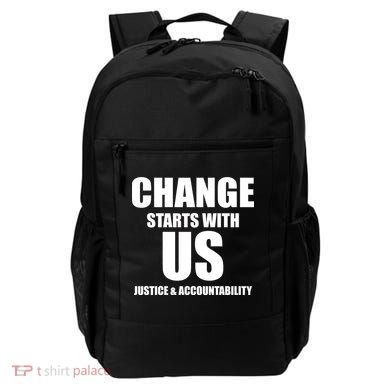 Change Starts With US Justice Peace Backpack