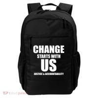 Change Starts With US Justice Peace Backpack thumb 0