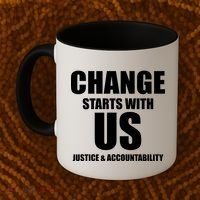 Change Starts With US Justice Peace Coffee Mug thumb 2