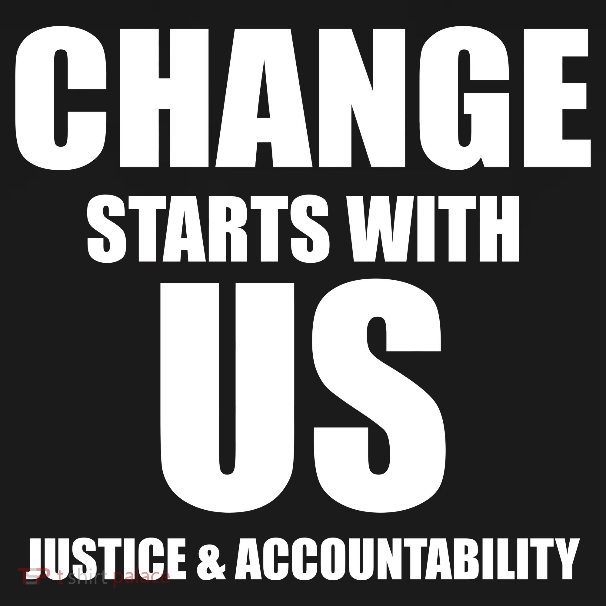 Change Starts With US Justice Peace Polo