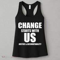 Change Starts With US Justice Peace Women's Tank Top thumb 3