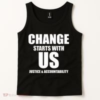 Change Starts With US Justice Peace Tank Top thumb 2