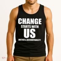Change Starts With US Justice Peace Tank Top thumb 3