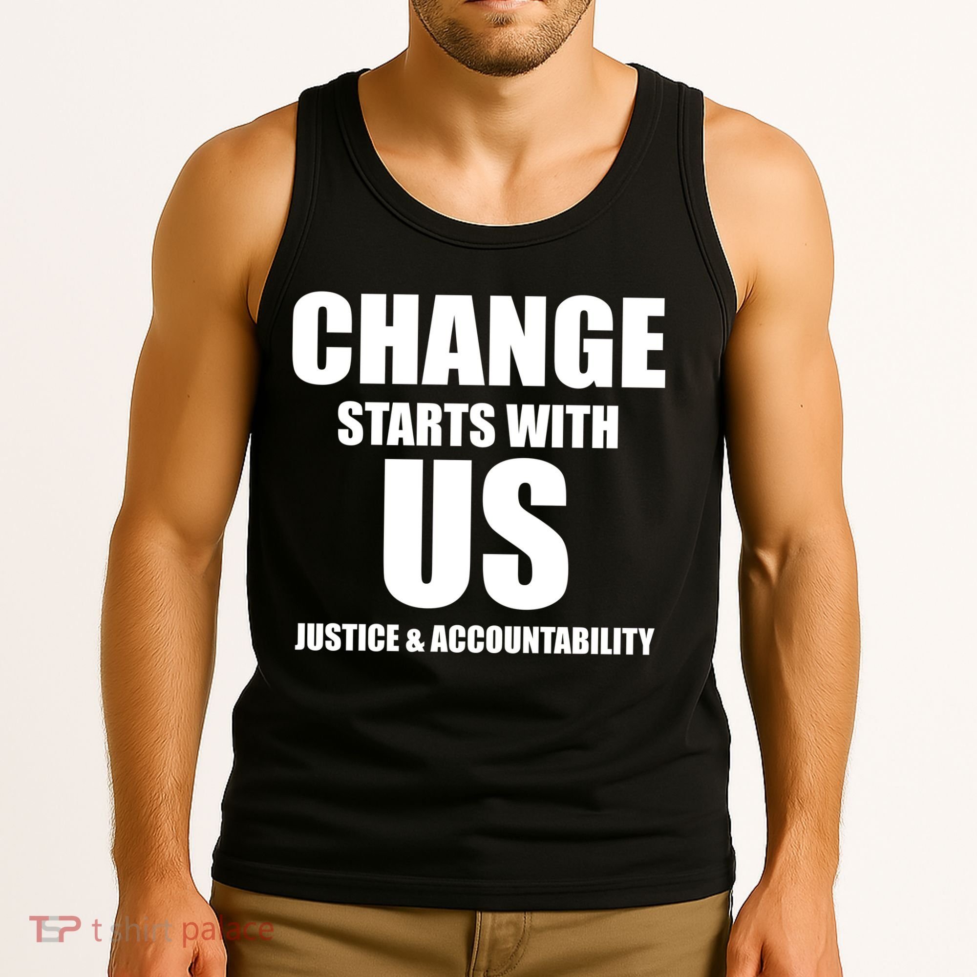 Change Starts With US Justice Peace Tank Top