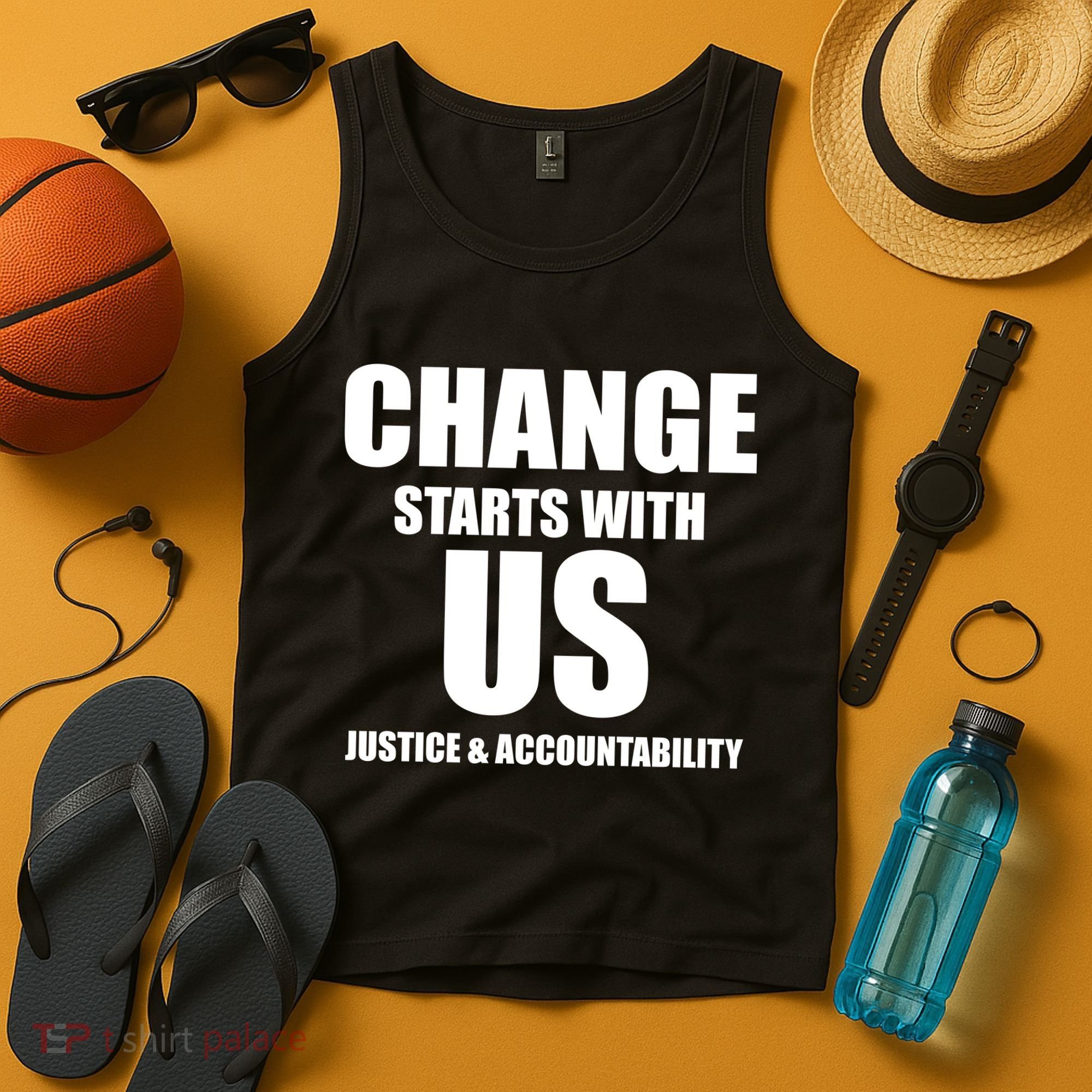 Change Starts With US Justice Peace Tank Top
