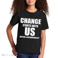 Change Starts With US Justice Peace Kids T-Shirt thumb 2