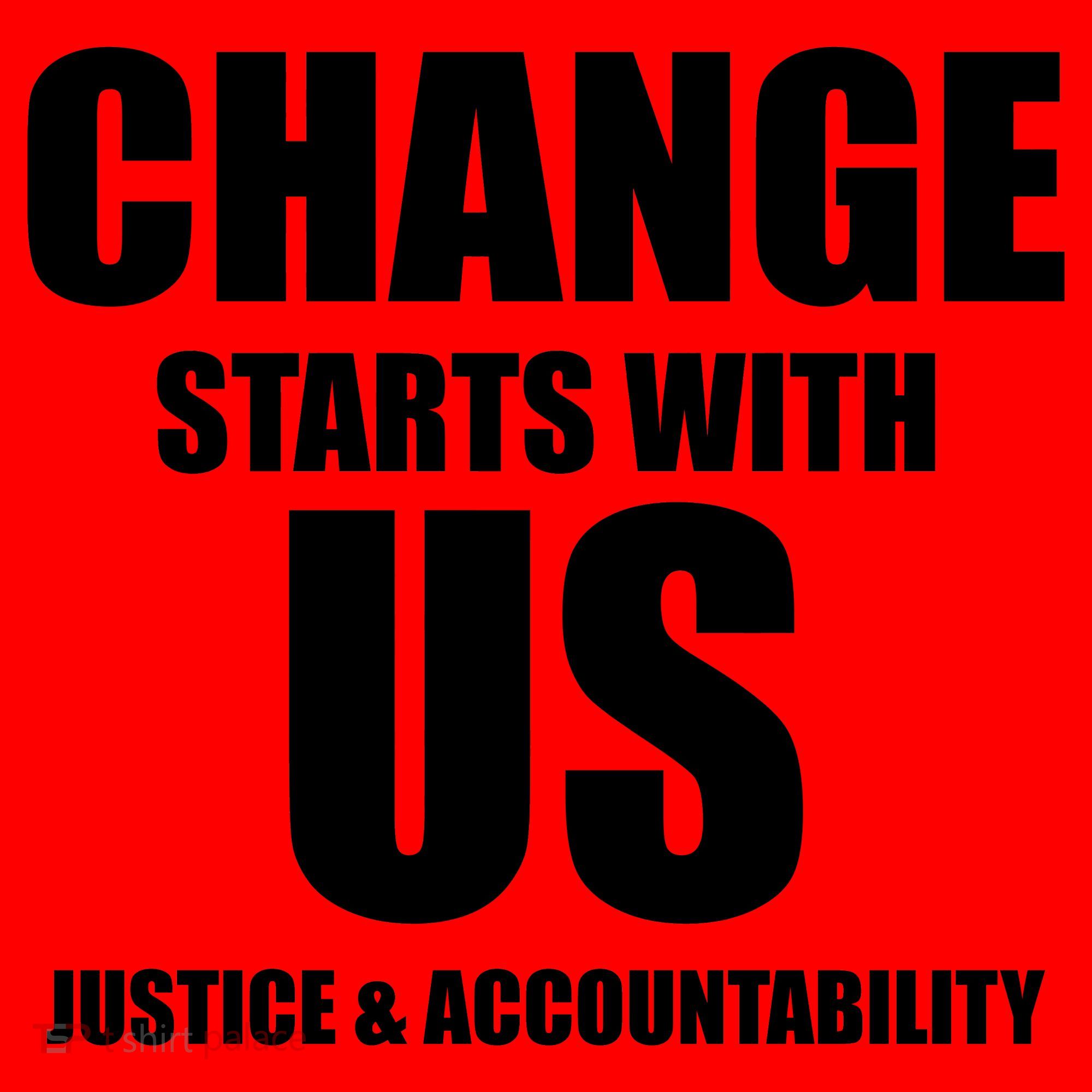 Change Starts With US Justice Peace Santa Hat