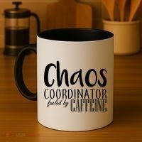 Chaos Coordinator Fueled By Caffeine Coffee Mug thumb 4