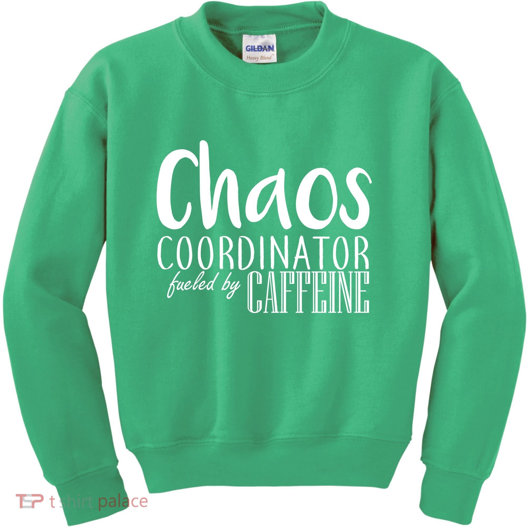 Chaos Coordinator Fueled By Caffeine Kids Sweatshirt