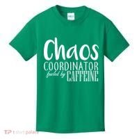 Chaos Coordinator Fueled By Caffeine Kids T-Shirt thumb 0