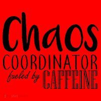 Chaos Coordinator Fueled By Caffeine Santa Hat thumb 1